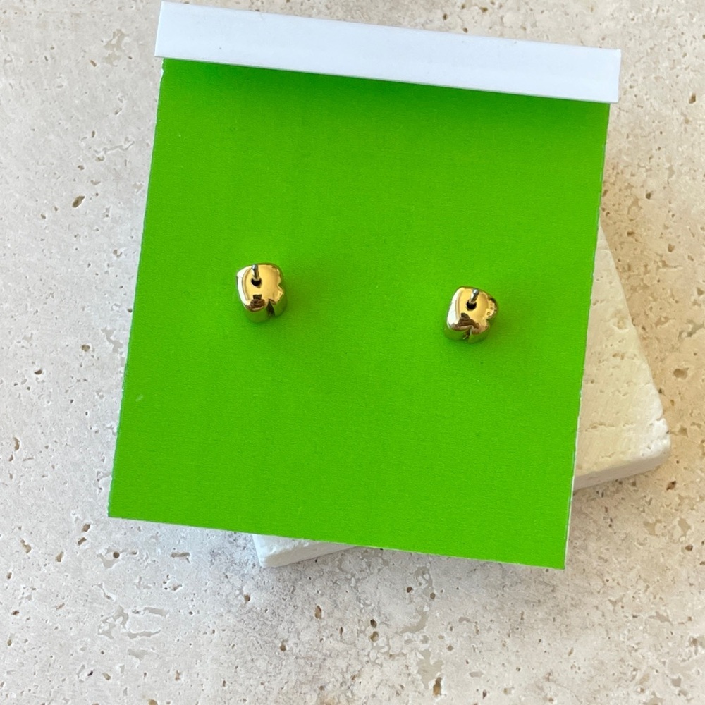 kate spade gold crystal pineapple stud earrings - Picture 2 of 2